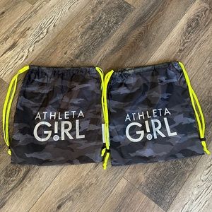 Athleta Girl camo bags